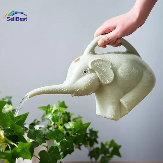 Sellbest Bonito Plástico Elefante Forma Rega Pote Pode Planta Irrigação Ao Ar Livre Ferramentas De Jardinagem Equipament