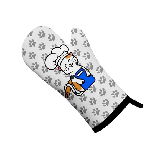 Luva de Cozinha Forno em Neoprene Chefe Gatinho Gato