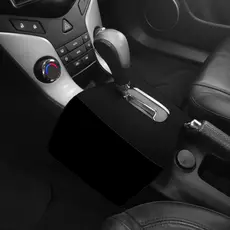 Lixeira de Carro Automatico Duplo Fundo Preto Basico