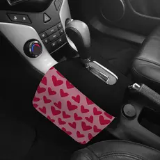 Lixeira de Carro Automatico Duplo varios Corações Vermelho