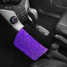 Lixeira de Carro Automatico Duplo Mandala Rosa Lilas Roxo