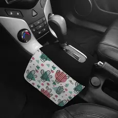 Lixeira de Carro Automatico Duplo Cactos Formas Colorido