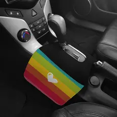 Lixeira de Carro Automatico Duplo Arco Iris Coração