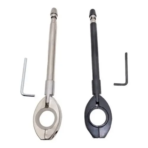 Antena Corta Pipa 7 Estagios Aço Inox Moto Retrátil Anti Cerol Guidão