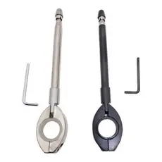 Antena Corta Pipa 7 Estagios Aço Inox Moto Retrátil Anti Cerol Guidão
