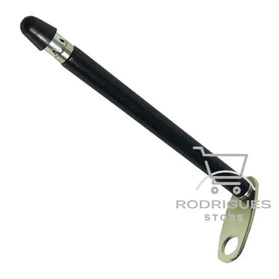 Antena Corta Pipa Moto 7 Estágios Retrovisor Cromada Aço Inox Retrátil