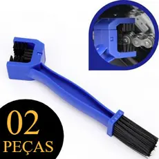 kit 2 Escova Limpa Corrente Transmissão Universal Moto Acessório Limpeza Casa Moto Carro Bike + ZemMart+-+