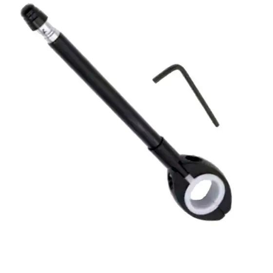 Antena de Moto Corta Linha de Pipa Retrátil 6 Estagios Anti Cerol Aço Inox Guidão