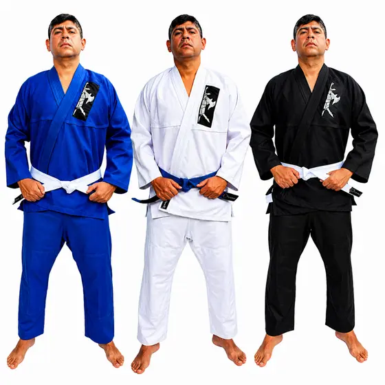 Kimono Jiu Jitsu Judo Adulto Trançado + Faixa Graduação