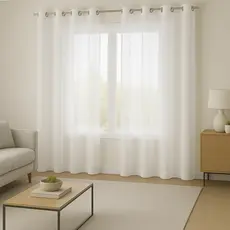 Cortina Estilo Voil Para Quarto e Sala Lisa Voal Diversos Tamanhos