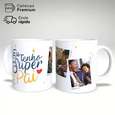 Caneca Porcelana 325ml Personalizada Dia dos Pais – JURO