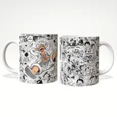 Caneca One Piece Luffy Gear 5 Anime Geek Polímero Cerâmica ou Mágica Presente Otaku – JURO