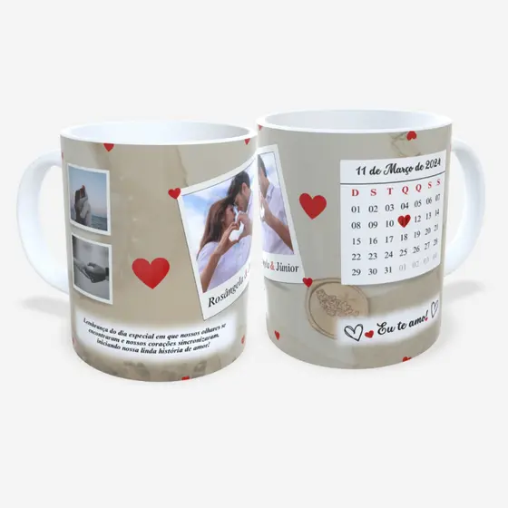Caneca Personalizada "Início do Nosso Namoro" – JURO