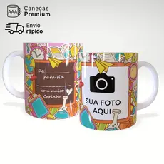 Caneca Xícara Professora Personalizada com Foto Presente Criativo Cerâmica 325ml – JURO