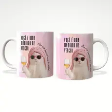 Caneca Frase Divertida Motivacional Cerâmica ou Mágica 325ml Presente Criativo – JURO