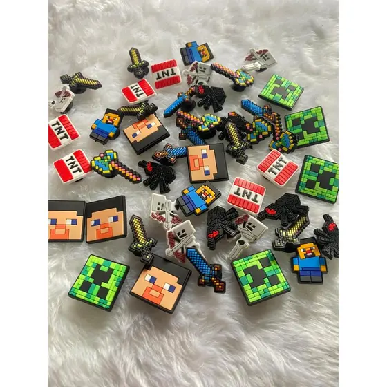 Kit 4 a 10 Pins Emborrachados para Babuche - Joguinho do Quadrado