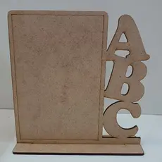 kit porta retrato vertical ABC escolar em mdf cru lembranças decorativas - decoração / sala