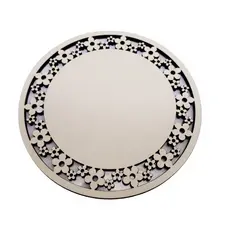 Porta copo 10 cm flor trabalhado em mdf Cris Artesanatos