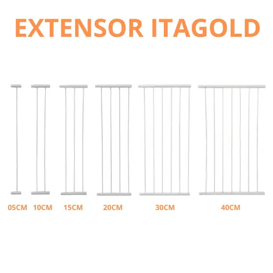 Prolongador Itagold Extensor Para Portão Pet Cachorro Criança Bebê Proteção Pequeno 56cm de Altura