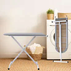 Mesa Tábua De Passar Roupa Premium Tecido Térmico Prática Porta Ferro Dobrável Com Regulagem de Altura