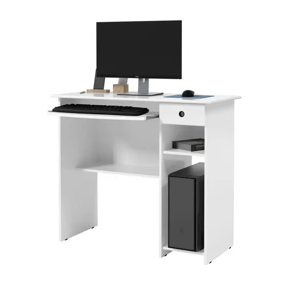 Mesa de Computador com Gaveta espaço para Teclado e CPU Escrivaninha Viena EJ Móveis