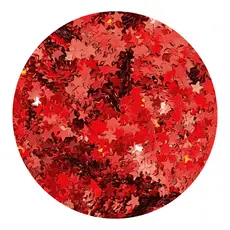 Glitter Estrelas Vermelho Velas, Nail Art, Slime, Maquiagem 3g