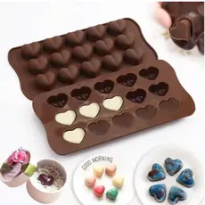 Forma De Silicone Coração Para Gelo Chocolate Sabonete Vela