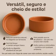 kit Comedouro Bebedouro Pet Cachorro , Gatos, 500 ml 1L 2L pote cerâmica para ração