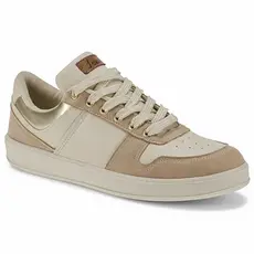 Tênis Branco com Recortes Feminino Casual Colorido Original Lóris 7802