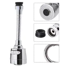 Bico Arejador de Torneira Antirrespingos/Filtro com Rotação 360° para Economia de Água