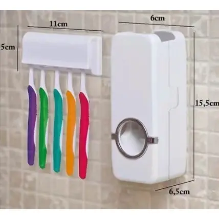 Porta Escova e aplicador de creme dental moderno para seu banheiro