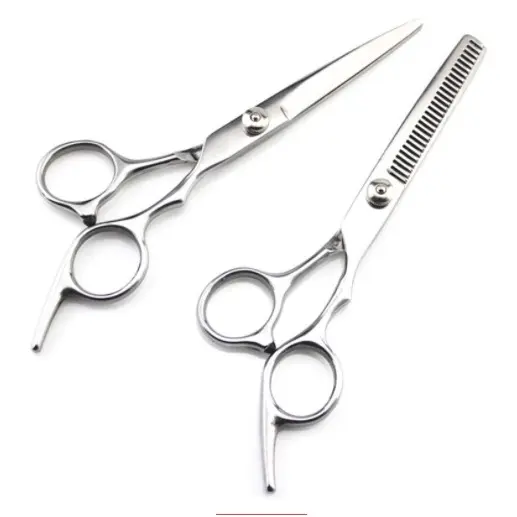 Tesoura para cortar cabelo fio a laser e desbastadora para barbeador e cabelereiro - salão