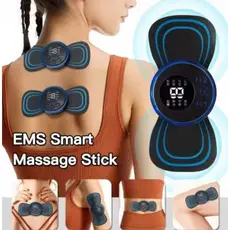 Kit 2un Mini Massageador Elétrico Portátil Corpo Para Alívio De Dor Muscular