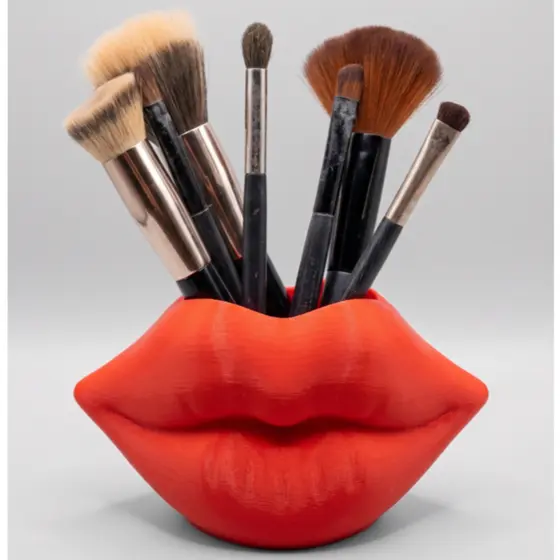 Porta Maquiagem Temático labios Canetas, Batom, Pincel, Beleza em Geral