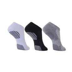 3 Pares Meia Antiderrapante Pilates Hidroginástica Yoga Halk