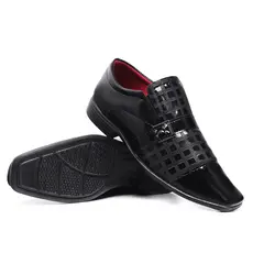 Sapato Social Masculino Verniz Preto Moda Evangélica