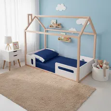 Jogo Lençol 2 Peças Mini Cama 150x70cm Montessoriana fronha Ponto Palito Percal 400 fios
