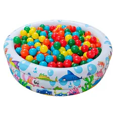 Piscina de Bolinha 180 Litros Infantil Inflável + 50 Bolinhas Coloridas Não Amassam