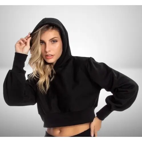 Casaco de Frio Blusa Cropped Modelo Blogueirinha Moda Inverno 2026 PROMOÇAO Tumbrl