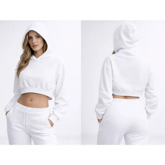 Cropped de Moleton Moda Inverno 2022 Blusa de Frio Modelo Blogueirinha 2022 PROMOÇAO TOP
