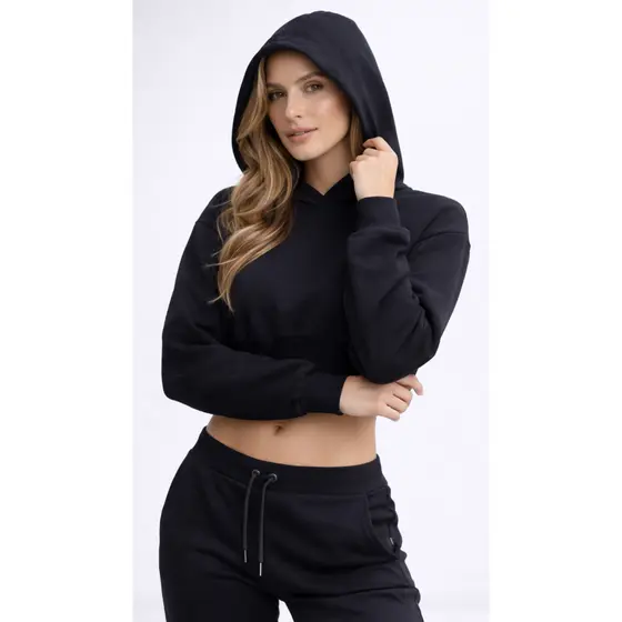 Cropped de Moleton Moda Inverno 2022 Blusa de Frio Modelo Blogueirinha 2022