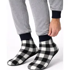 Meia Masculina Feminina De Fio Inverno Flanelada Modelo Grossa Unissex