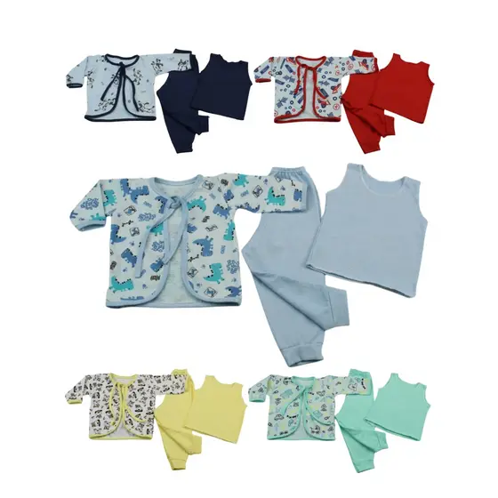 Conjunto de bebe Saida Maternidade kit 4 Enxoval Completo Peças Menino E Menina
