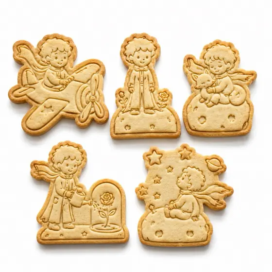 Kit 5 Cortadores de Biscoito Pequeno Príncipe 6cm | Animais Infantil para Bolacha, Pasta Americana e Massinha