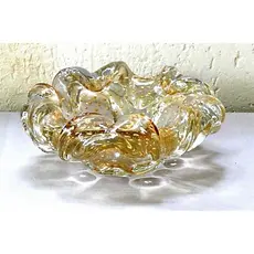 Cinzeiro Cristal Murano Âmbar