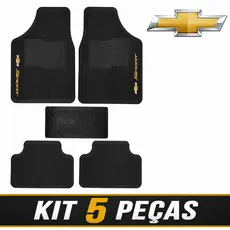 Tapete Borracha Chevrolet 5 peças Carro Automotivo Classic Corsa Prisma Onix Montana S10 Spin Cruze
