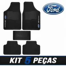 Tapete Borracha Ford 5 peças Carro Automotivo Ecosport Focus Fiesta Escort Fusion Ranger ka Kit New