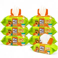 Lenço Umedecido Toalha Premium Lencinho Recem Nascido Bebe Adulto Atacado Promoção PicNic family