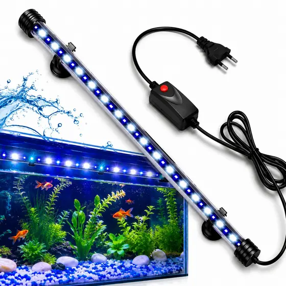 Luminária Submersa Aquario Lâmpada de LED Bastão de Luz Subaquática Paisagismo 110V e 220V
