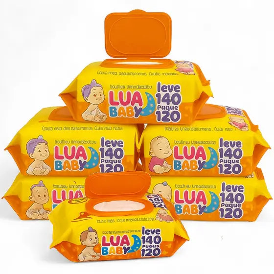 Caixa até 980 Lenço Umedecido Toalha Premium Lencinho Recem Nascido Bebe Adulto Atacado Promoção